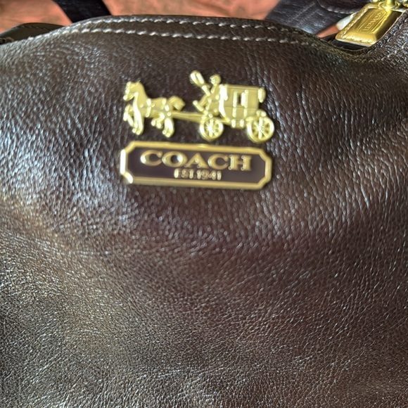 Coach 14313 Brown Leather Maggie Madison Women's Bag - Picture 11 of 15